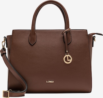 L.CREDI Handbag 'Nilo' in Brown: front