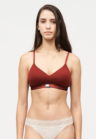 Tommy Hilfiger Underwear Сутиен с триъгълни чашки Сутиен в червено: отпред