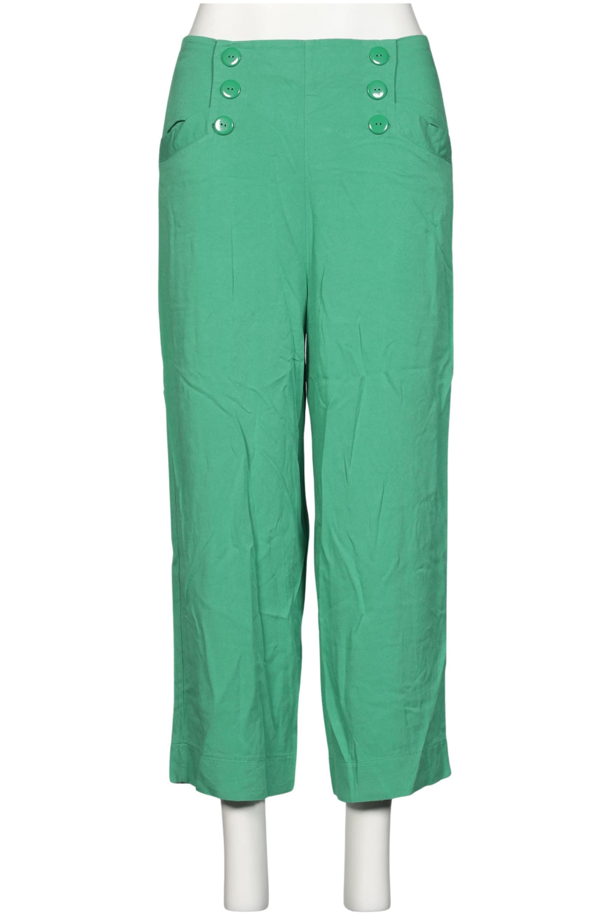 Mademoiselle YéYé Stoffhose L in Grün: Vorderseite