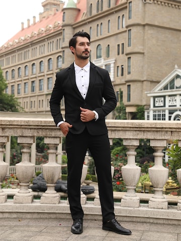 YOUTHUP Slim fit Suit in Black