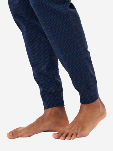 SCHIESSER Long Pajamas ' Casual Essentials ' in Blue