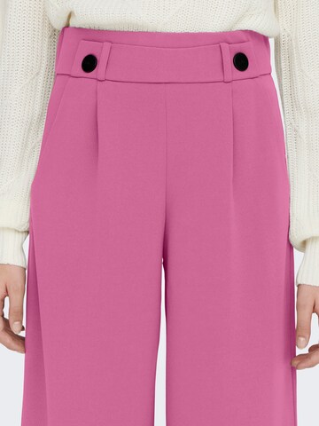 JDY Wide leg Pleat-front trousers 'GEGGO' in Pink