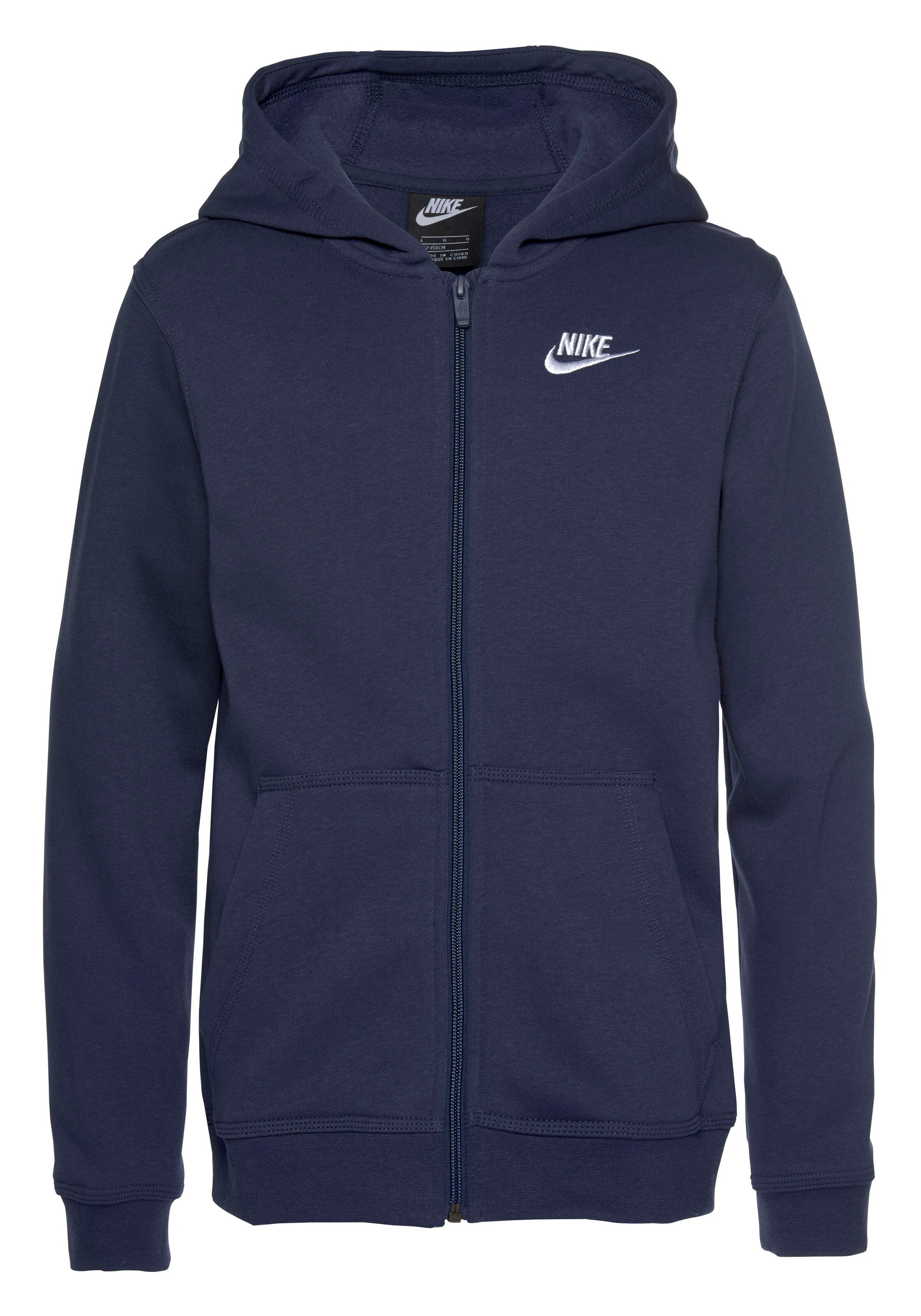 Nike Sportswear Sweatjacke in Blau: Vorderseite
