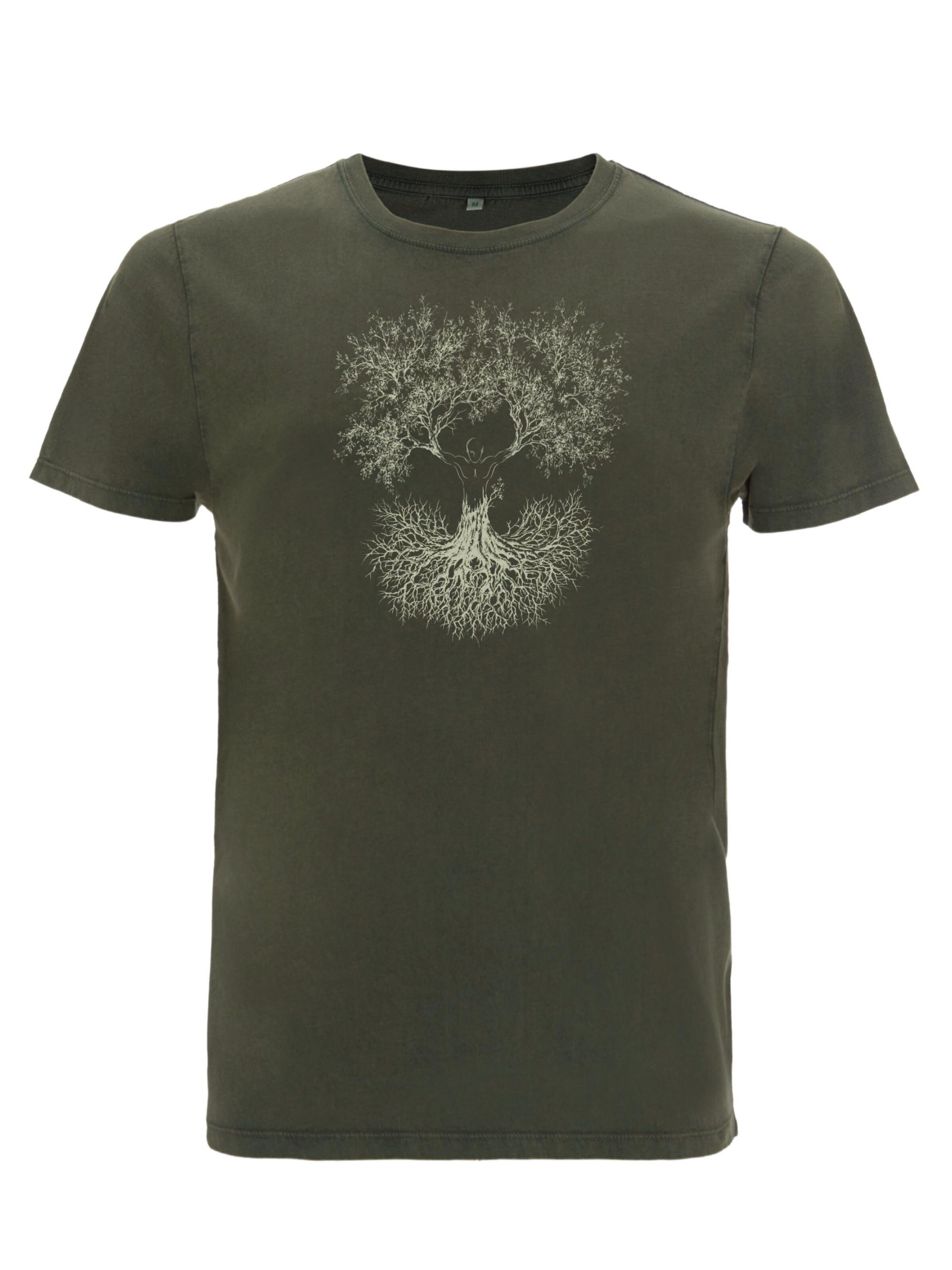 Life-Tree Shirt 'Organic Fairwear Fusion' in Green: front