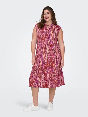Robe d’été 'NOVA' ONLY Carmakoma en rose : devant