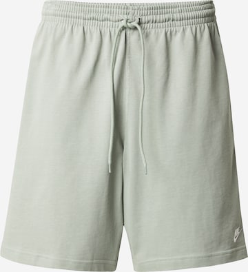 Nike Sportswear Штаны 'CLUB' в Зеленый: спереди