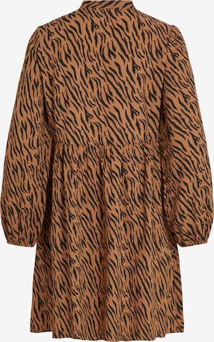 VILA Shirt Dress 'FREDA' in Brown
