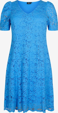 Robe de cocktail 'Bonnie' Zizzi en bleu : devant