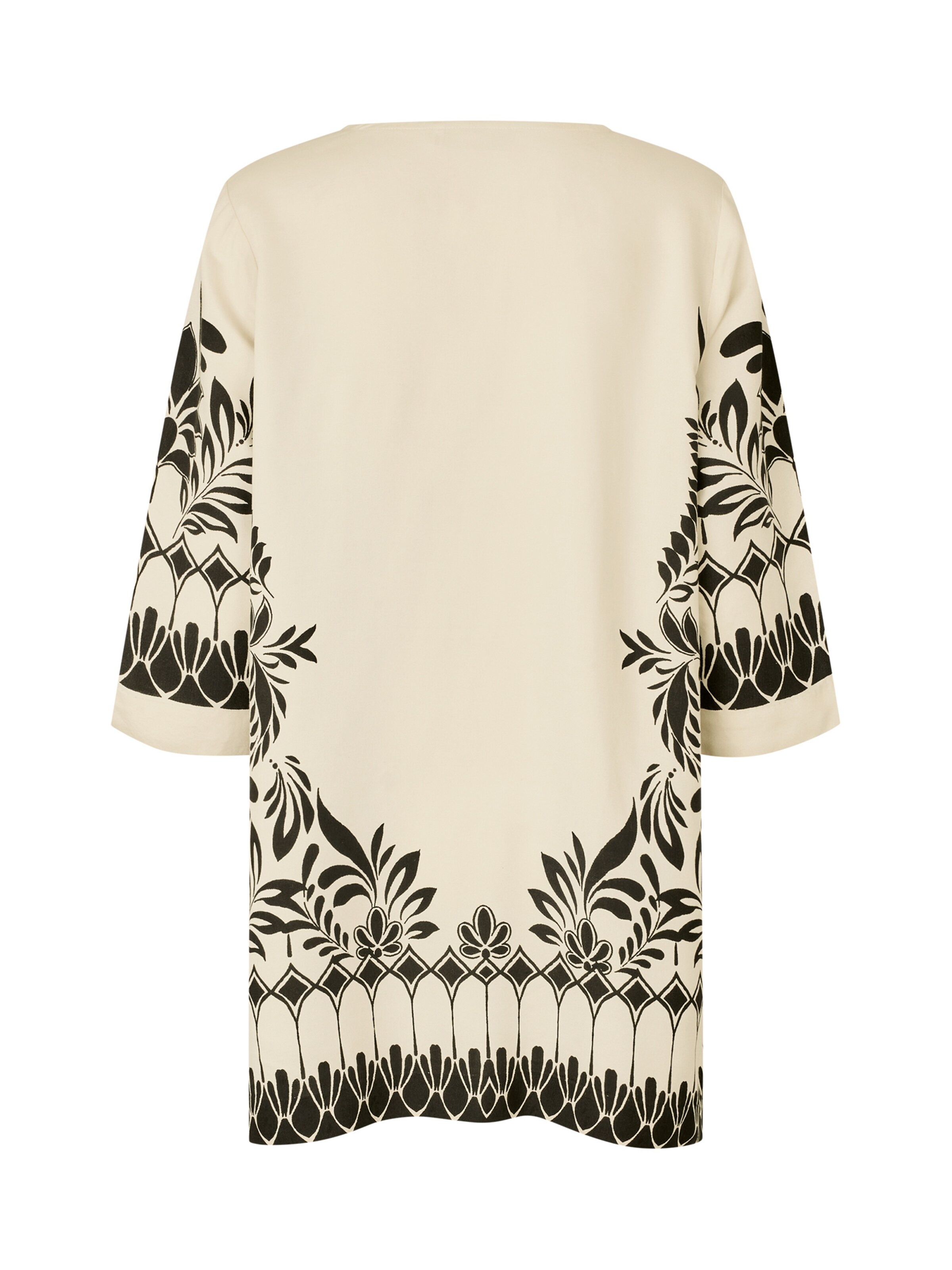 Tunique 'MaBai' Masai en noir