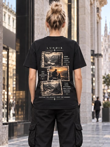 LUNØIR Studio Shirt 'Capture the Moment'‌‌‌‌‌ in Schwarz