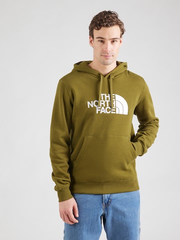 THE NORTH FACE Regular fit Sweatshirt 'DREW PEAK' in Groen: voorkant