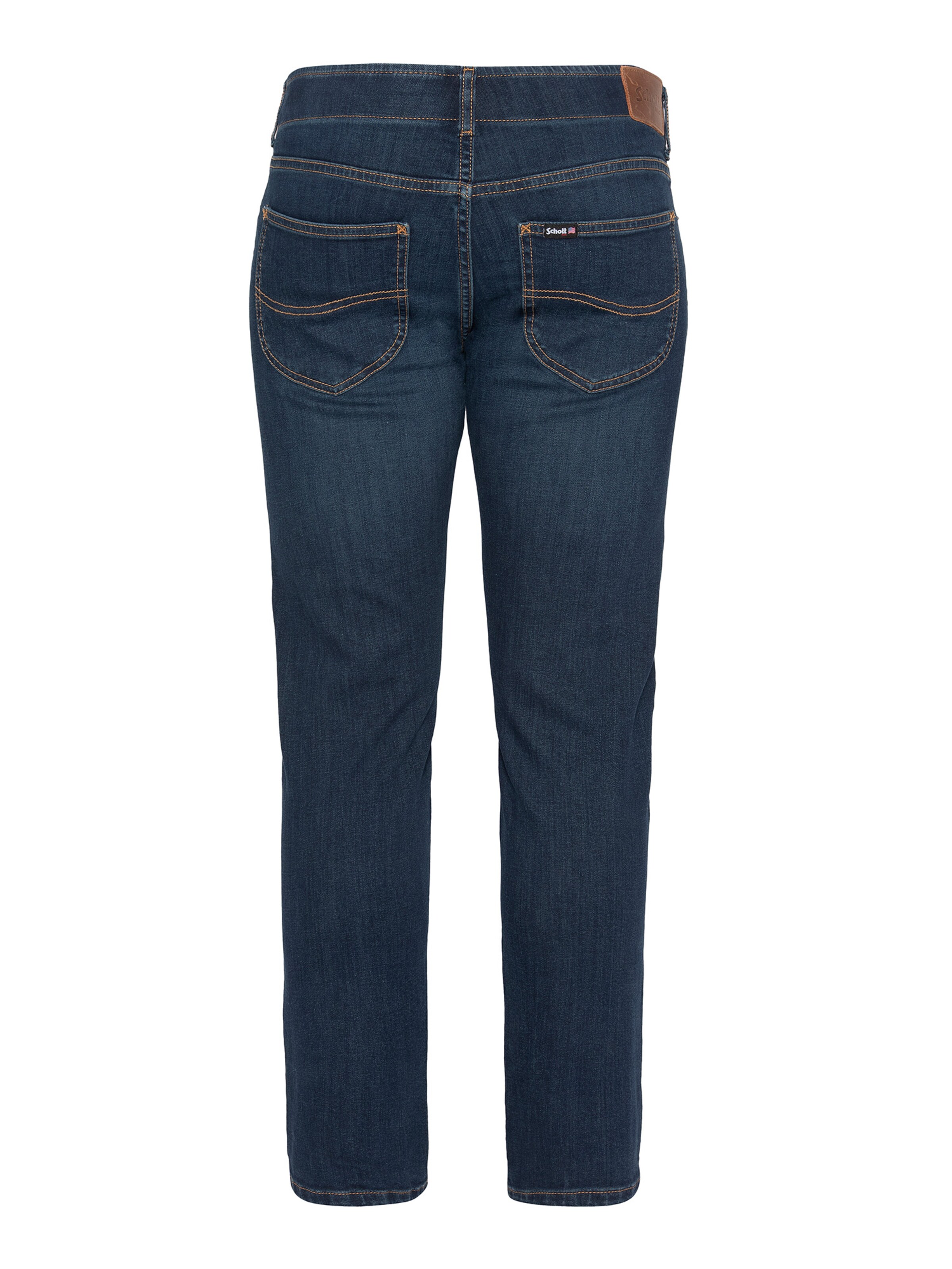 Coupe slim Jean Schott NYC en bleu