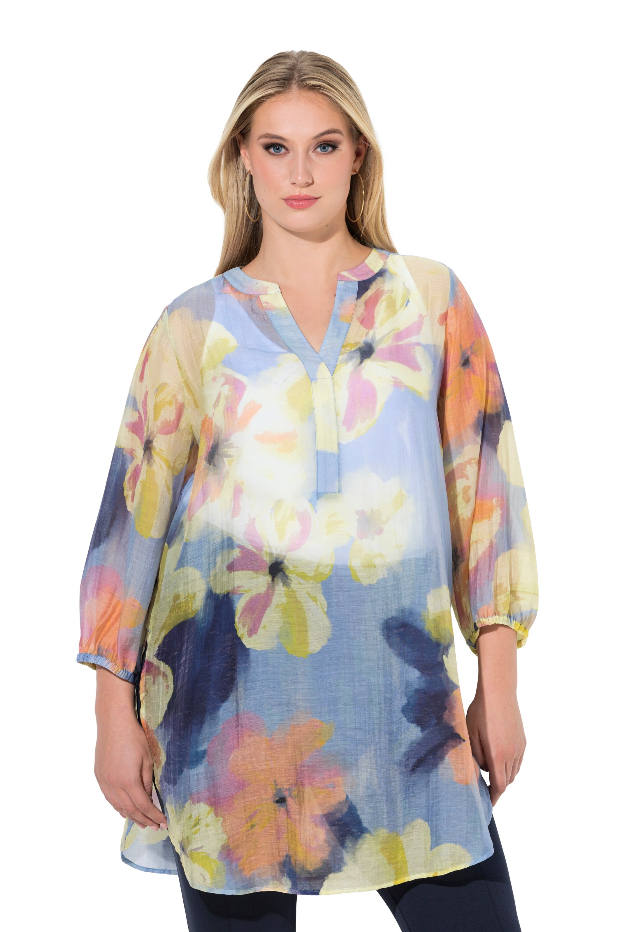 Ulla Popken Tunic in Yellow: front