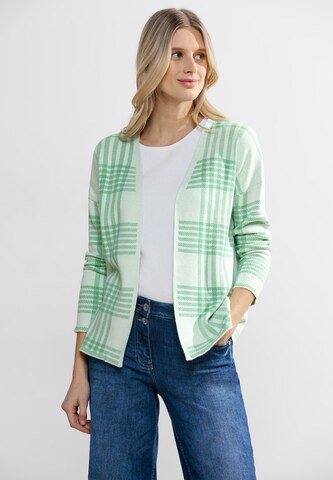 CECIL Knit Cardigan in Green: front