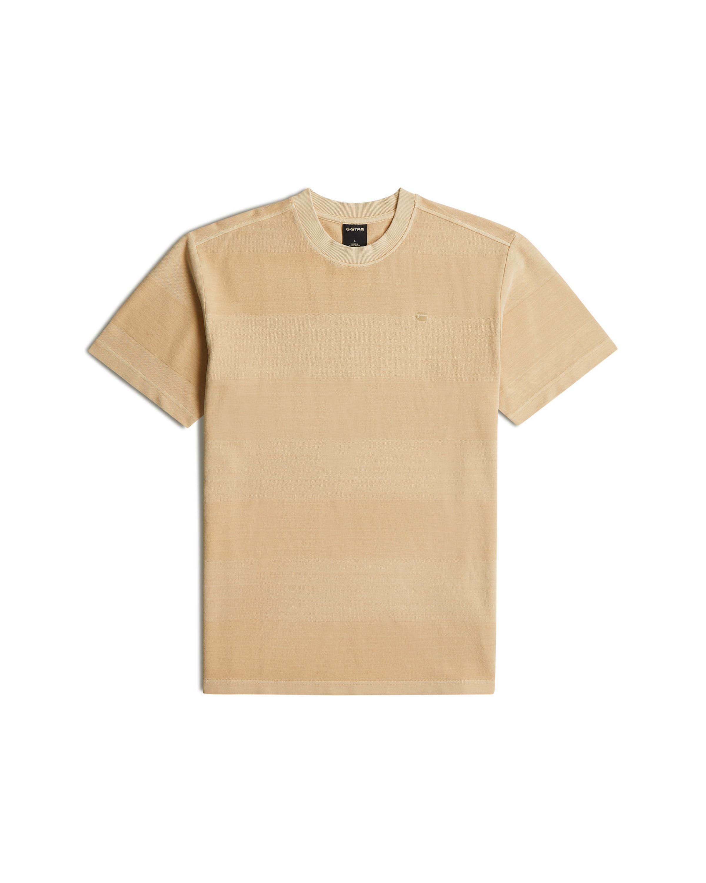 G-STAR Shirt 'Washed Jacquard T-Shirt' in Cream, Item view