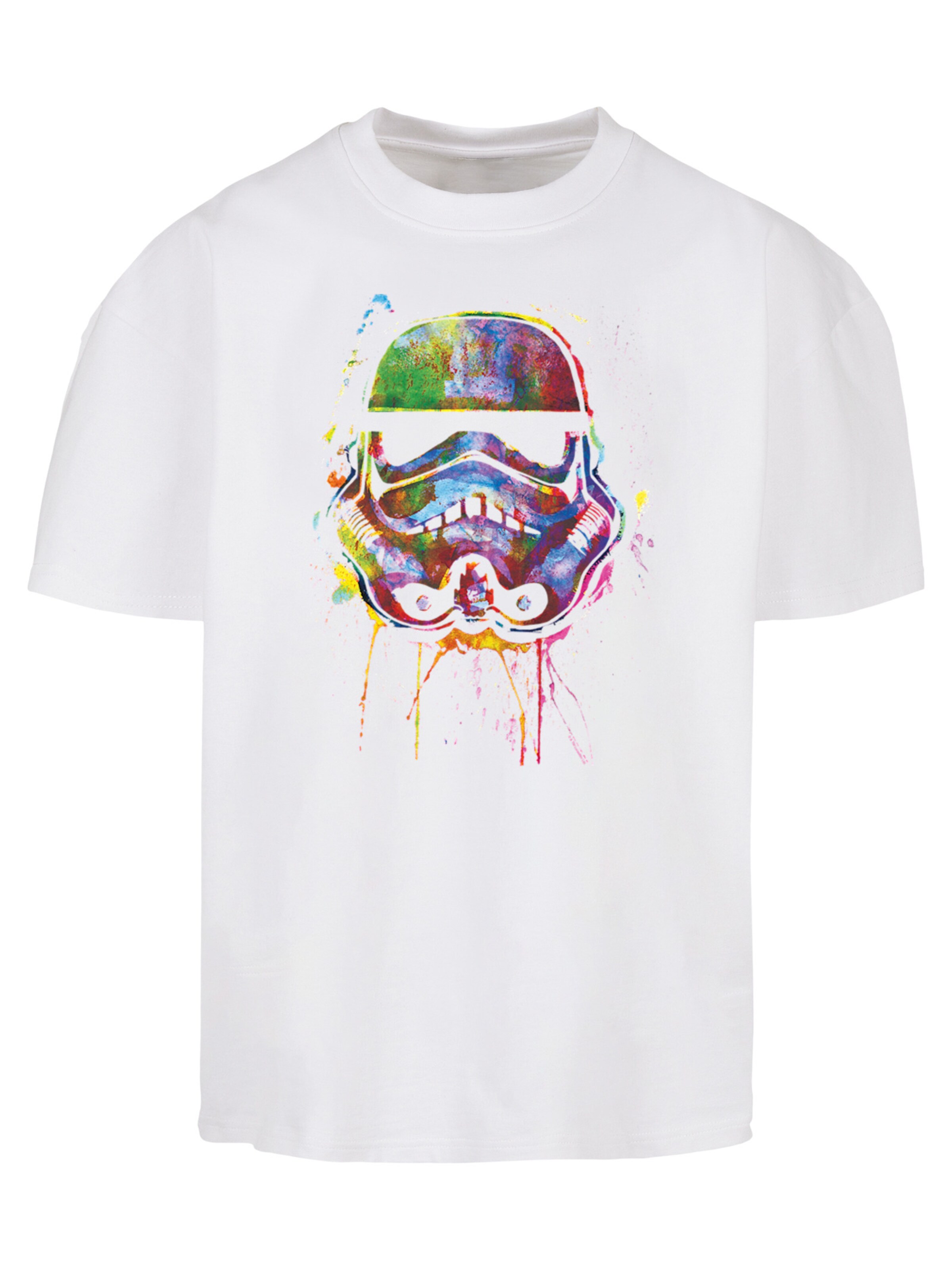 F4NT4STIC Shirt 'Stormtrooper Paint Splats' in White: front