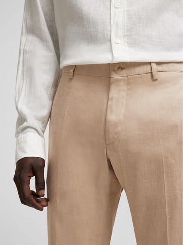 HECHTER PARIS Regular Pleated Pants in Brown