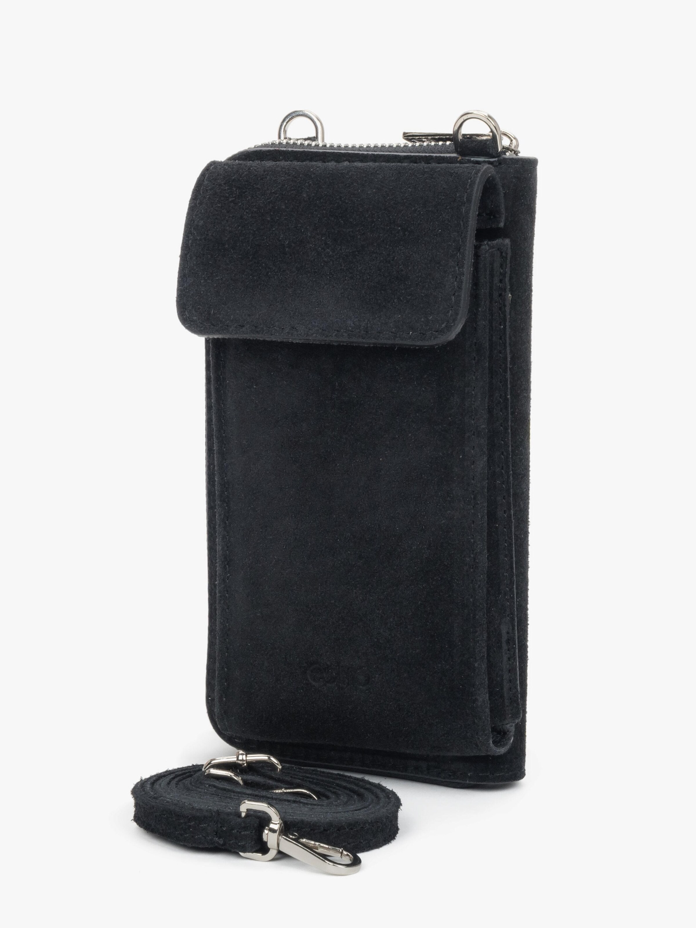Estro Wallet '1448' in Black: front