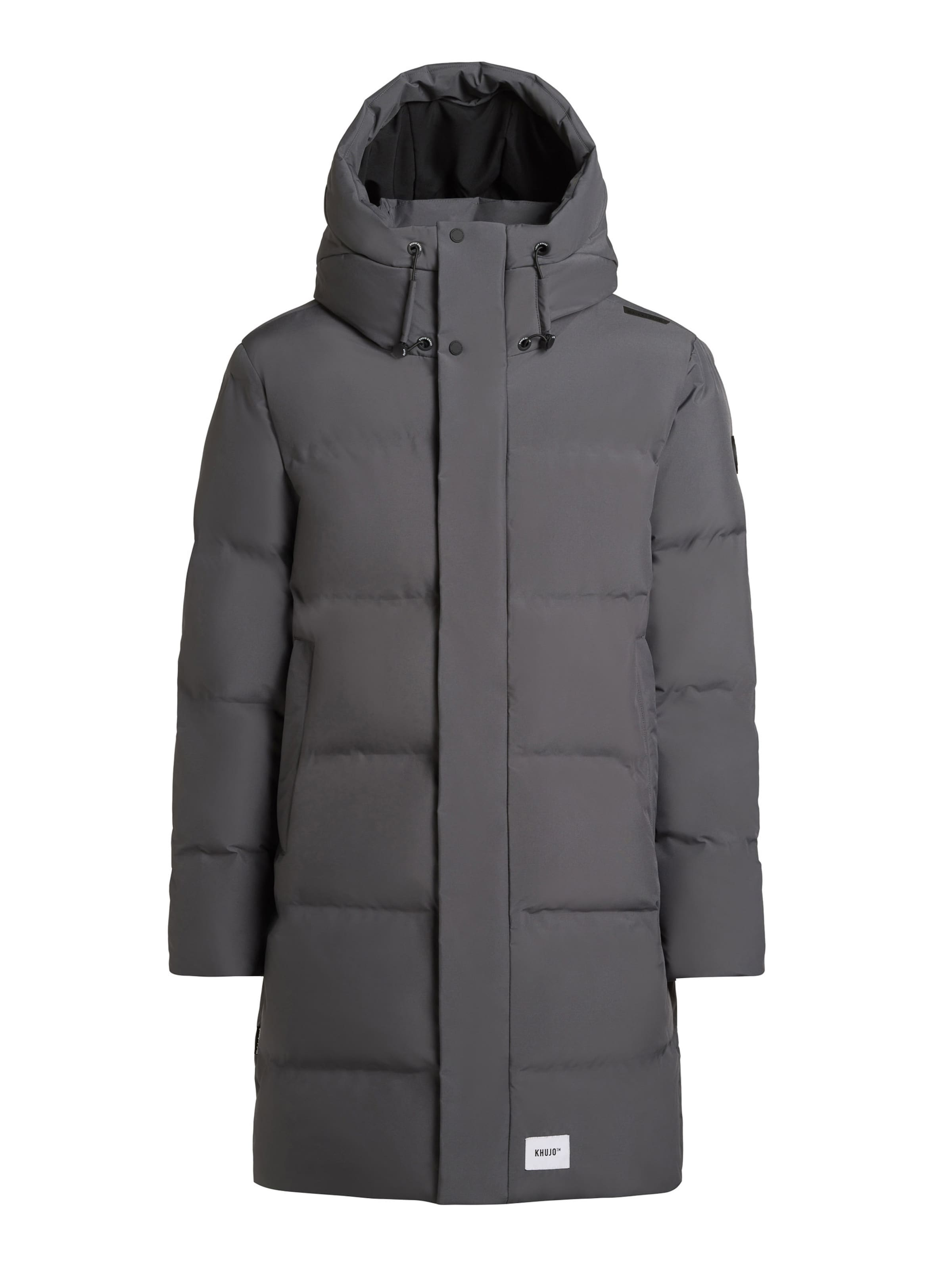 khujo Zimní kabát 'Stank 2' – šedá: přední strana