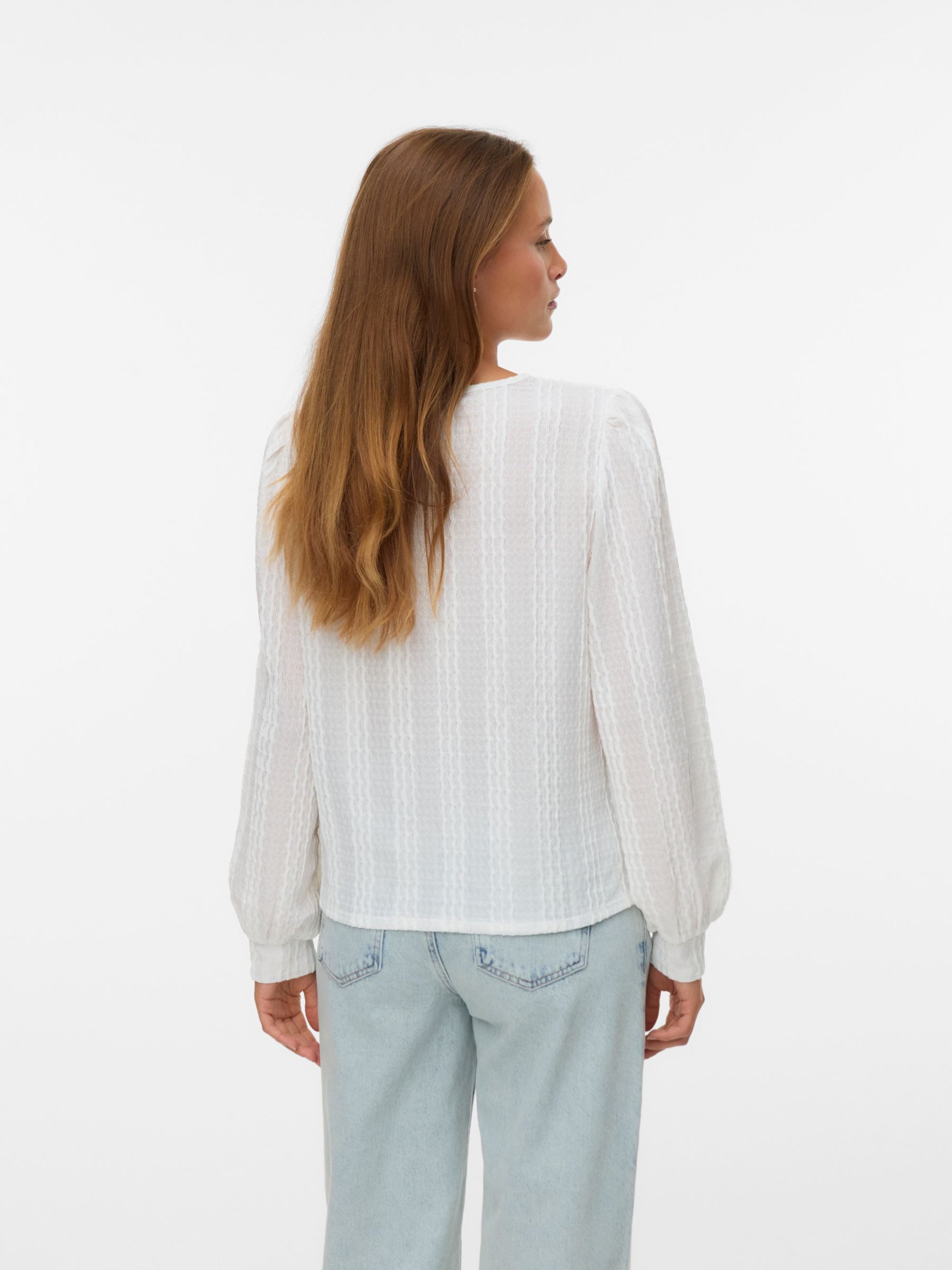 VERO MODA Bluse 'VMJasmin' in Weiß