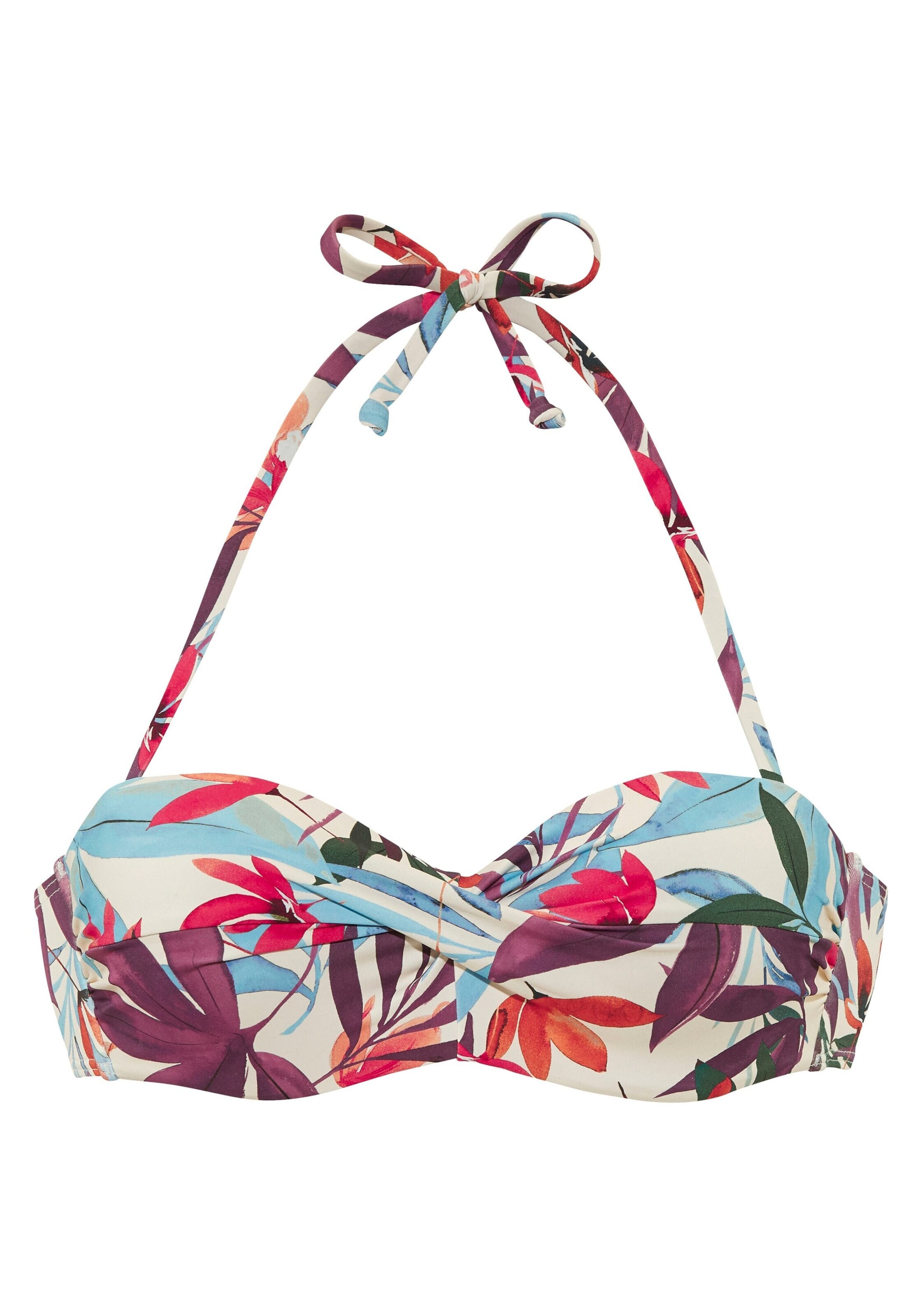 Bandeau Hauts de bikini LASCANA en beige : devant