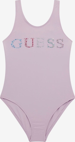 GUESS Swimsuit in Purple: front