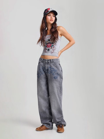Ed Hardy Loose fit Jeans in Grey