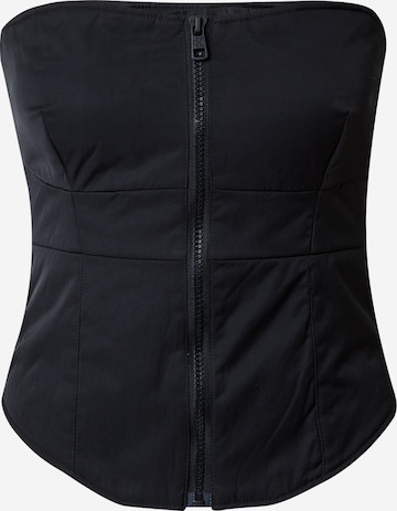 Calvin Klein Jeans - Top en negro: frente