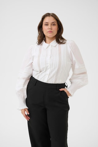 KAFFE CURVE Blouse 'KCBelli' in White: front