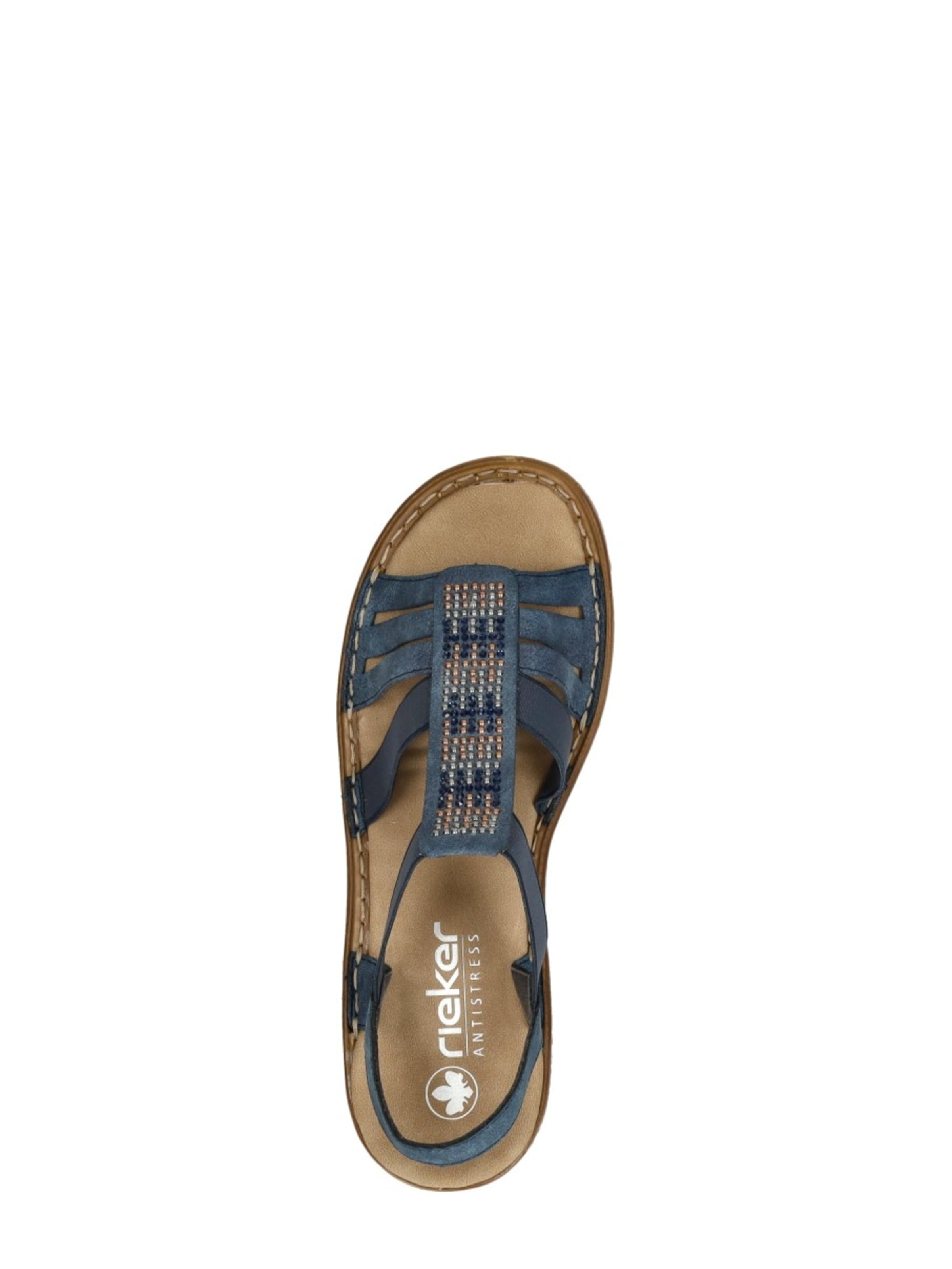 Rieker Sandaal 'Sandalen Plat' in Blauw