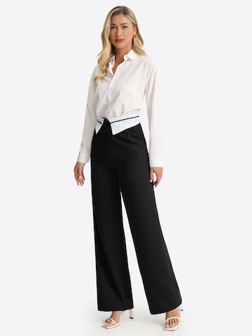 Imily Bela Wide leg Bandplooibroek in Zwart
