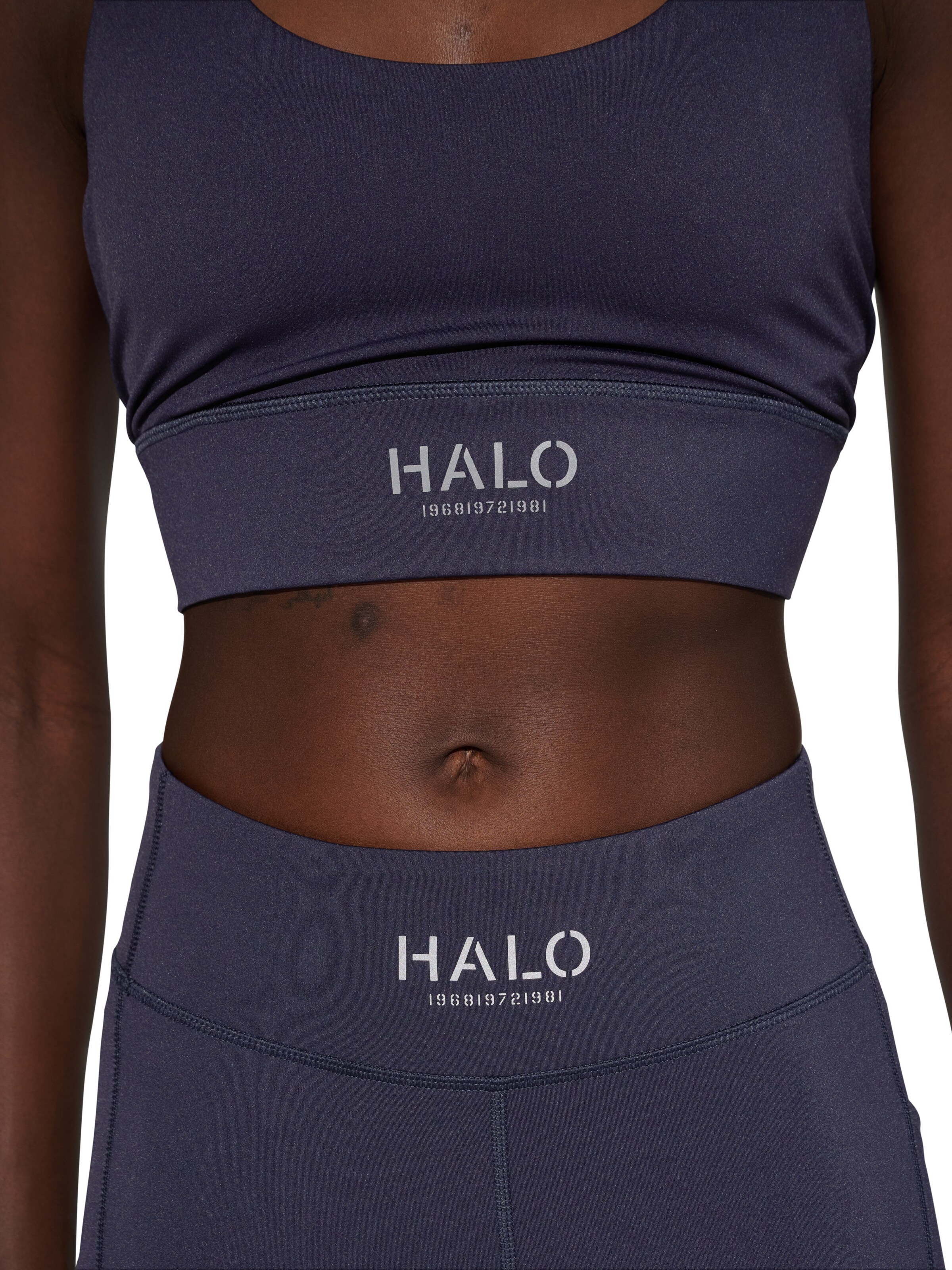HALO Bustier Sporttop in Blau