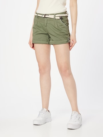 regular Pantaloni con pieghe di Eight2Nine in verde: frontale