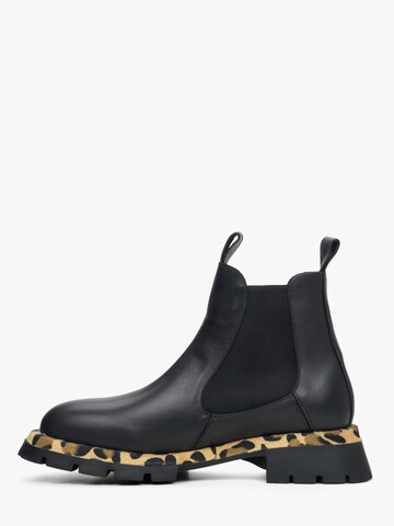 Estro Chelsea boots '1228' i svart: framsida