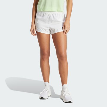 Loosefit Pantalon de sport 'Pacer' ADIDAS PERFORMANCE en blanc : devant