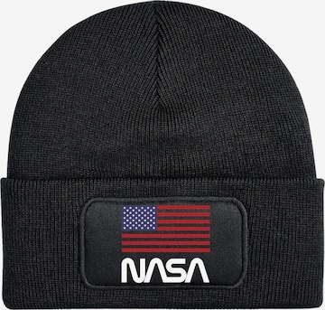 Youth Designz Mütze 'NASA USA' in Schwarz: Vorderseite