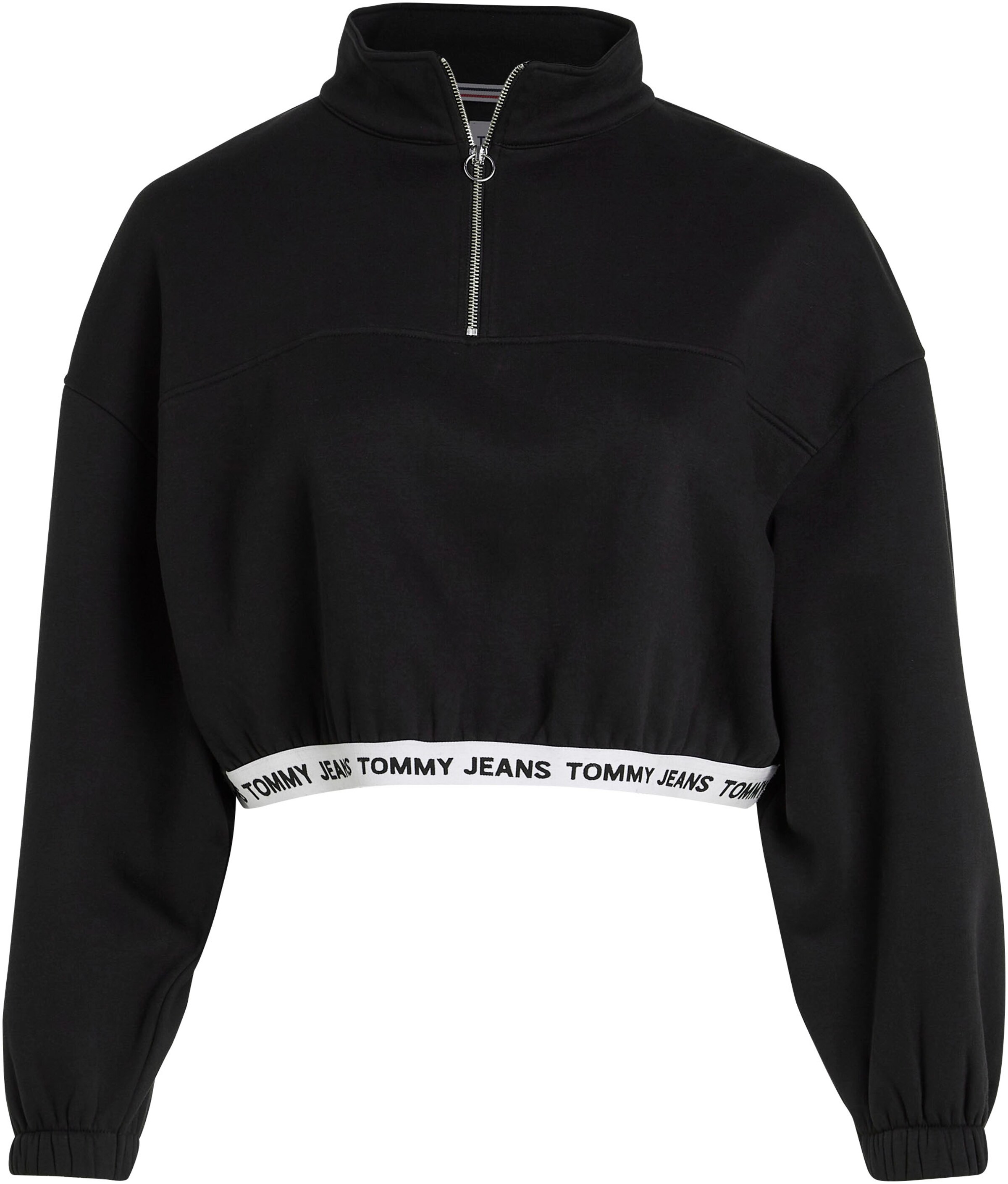 Tommy Jeans Curve Sweatshirt in Schwarz: Vorderseite