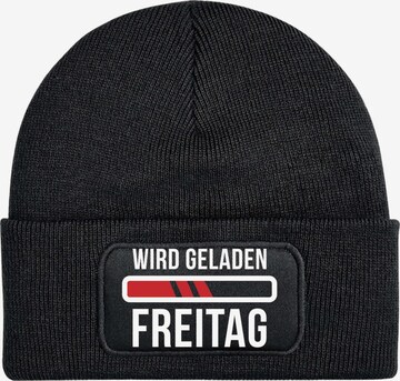Youth Designz Beanie 'Freitag wird geladen' in Black: front