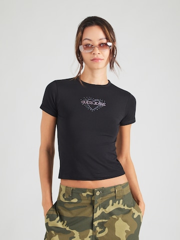 GUESS JEANS Koszulka w kolorze czarny: przód