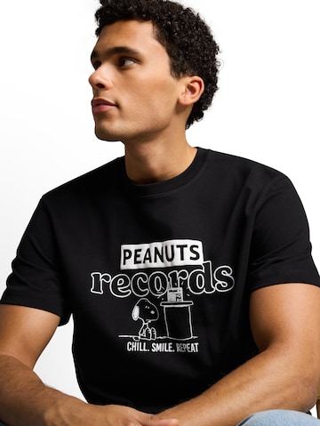 Maglietta 'Peanuts' di TOM TAILOR DENIM in nero