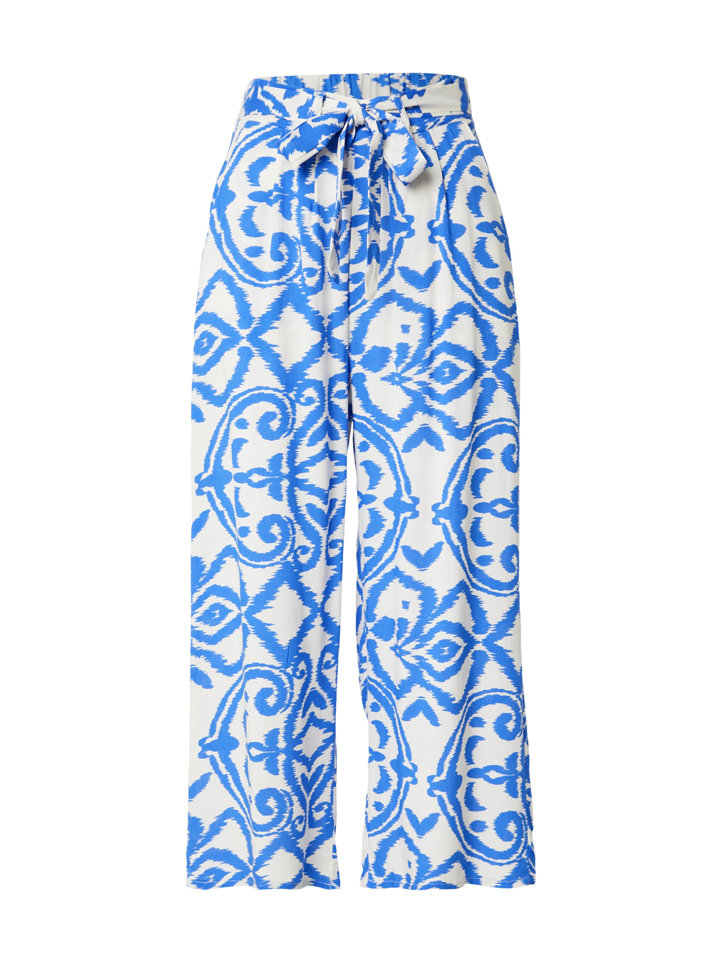 Pantaloni cutați 'Ci44ra' de la Hailys pe alb: față