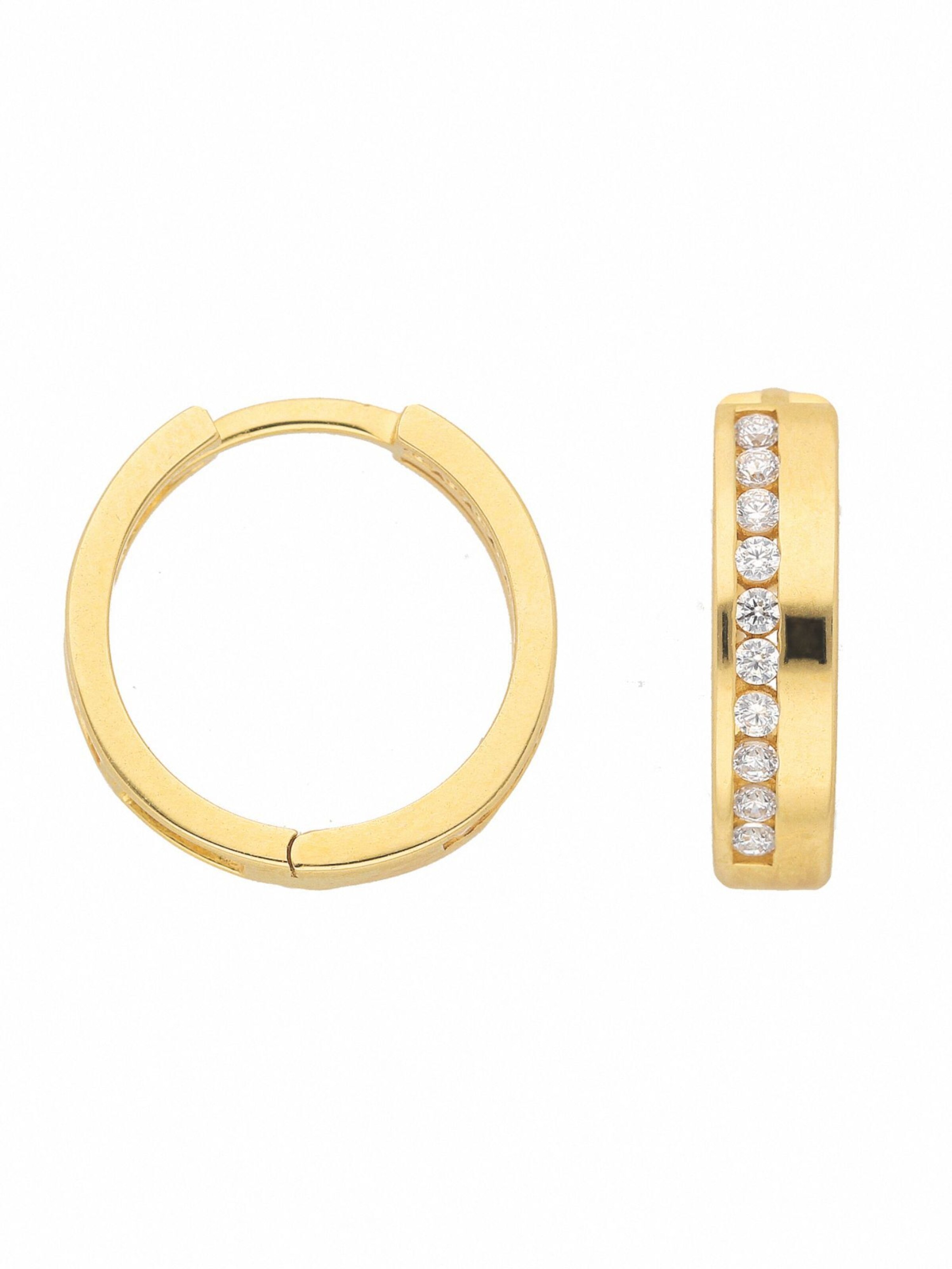 Adelia´s Ohrringe in Gold: Vorderseite
