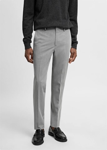 Regular Pantalon à plis 'Paulo' MANGO MAN en gris : devant