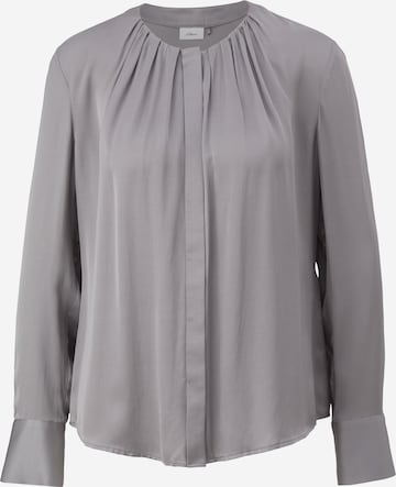 s.Oliver BLACK LABEL Bluse in Grau: predná strana