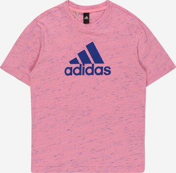 T-Shirt fonctionnel 'Future Icons Badge Of Sport Sport Logo' ADIDAS SPORTSWEAR en rose : devant