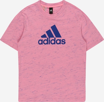 T-Shirt fonctionnel 'Future Icons Badge Of Sport Sport Logo' ADIDAS SPORTSWEAR en rose : devant