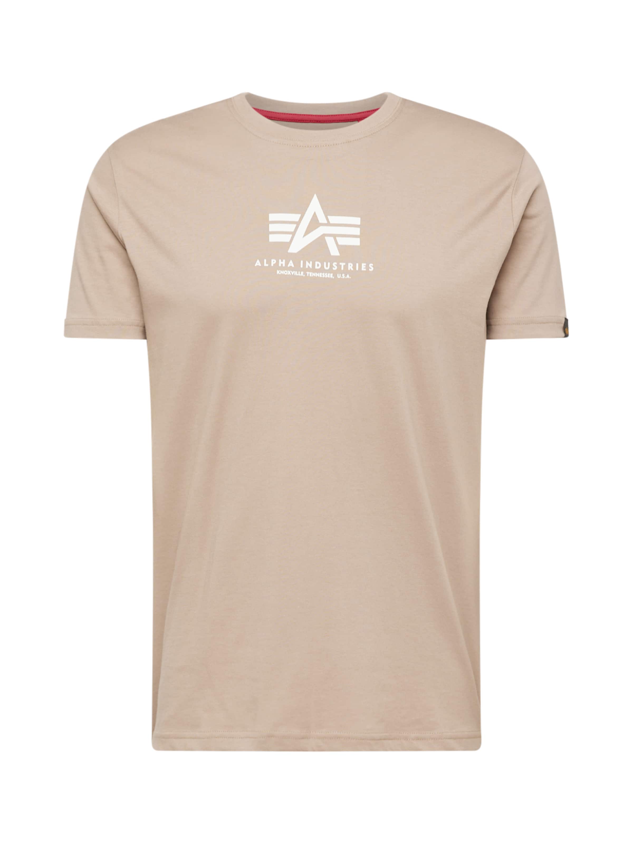 ALPHA INDUSTRIES Bluser & t-shirts i beige: forside