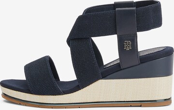 TOMMY HILFIGER Sandalen met riem in Blauw: voorkant