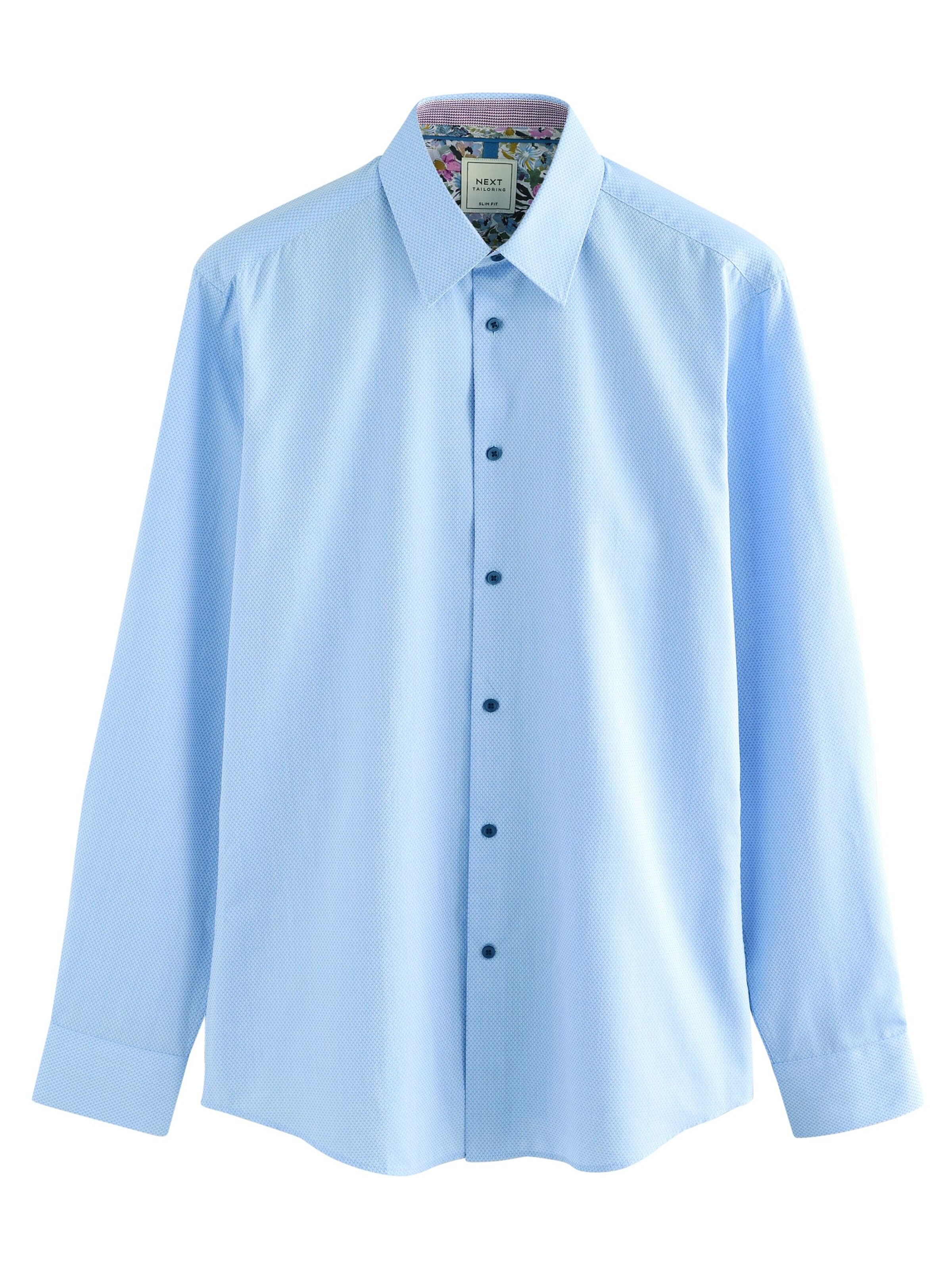 Next Классический крой Рубашка в Синий: спереди