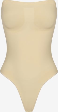 cfab Shapingbody 'Trägerloser Bodysuit Sculpting Shapewear mit String' i vit: framsida